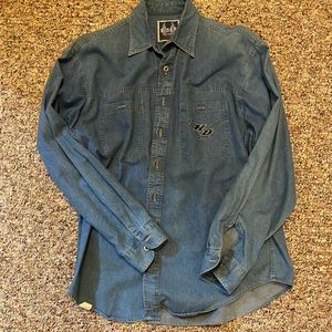 Biker denim shirt